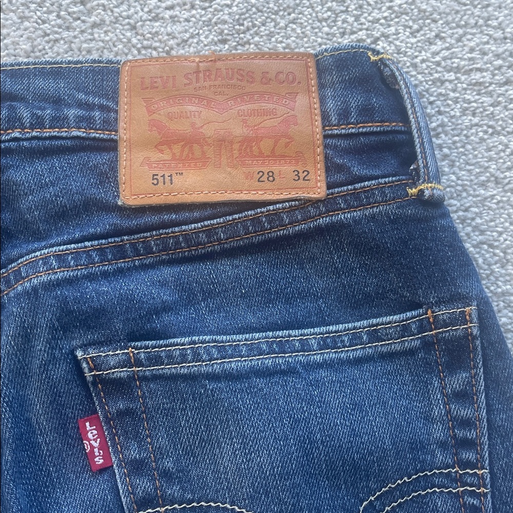 Levi's Blue Slim Straight Jeans W28 L32